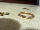Ob 10k  Solid Gold Baby Orange Blossom Ring band- Size 0 25