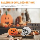 Skeleton Head Sculpture Halloween Skull Candle Skull Bowl Skull Home Decor