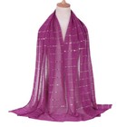 Hot  Women s Viscose Scarf Shawls Muslim Head Hijab Scarves Shimmer Glitter