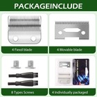 4 Pack Professional Replacement Clipper Blades precision 2 Holes Adjustable Hair