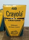 Lot Of  2  Vintage Binney   Smith Jumbo  Regular Incomplete Crayola Crayons 