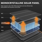 10w Solar Panel 12v Trickle Charger Battery Charger Kit Maintainer Boat Car Rv