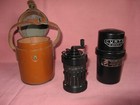 1968 Curta Type I Mechanical Calculator W Case   Leather Field Case Vintage