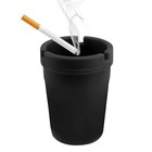 Car Ashtray  Windproof Self-extinguishing Ash Holder Cigarette Trash Can  Black