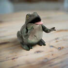 Frog Cast Iron Mechanical Coin Bank  5 5  X 4 5  