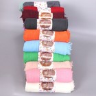 Large Crinkle Cotton Hijab Headscarf Women Muslim Head Wraps Long Shawls Turbans