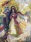 Rhiannon Print Of A Painting By Stevie Nicks 1982 9 x12  With A 5  Wide Fold-out