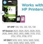 Genuine Hp 65 T0a36an Black   Tri-color Original Ink Cartridges 2-pack June 2027