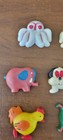 Vintage Animals Fridge Refrigerator Magnets Lot Of 12 - Need Cleaned