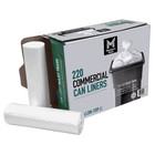 Member s Mark 50 Gallon Commercial Can Liners 220 Ct Heavy Duty Clear Trash Bags