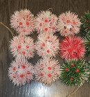 Lot Of 15 Vintage Christmas Ornaments Atomic Plastic Mcm Starburst Ornaments