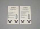 Walt Disney World Epcot Center One Day Park Ticket Stub Dec  1988  2-htf 