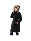 New  Alpine Swiss Womens Parka Trench Pea Coat Belt Jacket 2xl Ships Free