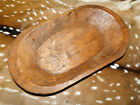  carved Wooden Dough Bowl Primitive Wood Trencher Tray Rustic Home Decor  22 