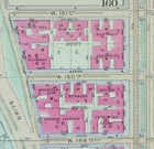 1916 Hamilton Heights Manhattan New York City Street Map Riverside -  Broadway