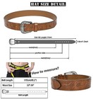 Inogih Adjustable-vintage-western-cowboy-belt Women Men One_size Coffee-style 2
