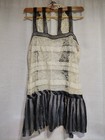Rare Vintage Save The Queen Lace Mesh Top With Charms Size L