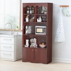 5-tier Bookshelf Modern Open Bookcase W doors  Wood Floor Bookcase Storage Shelf
