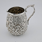 Sterling Silver Jacobi   Jenkins Baltimore Repousse Small Cream Jug Pitcher