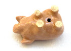 Vintage Miniature Pig Figurine Brown Ceramic 1 