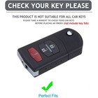 For Mazda Key Fob Cover Remote Key Case Fit For Mazda 2 3 5 6 Cx-5 Cx-7 Cx-9    