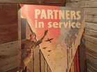 Vintage Wwii Us Army Air Force War Poster Partners In Service American Railroads