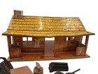 Vintage 1950s Louis Marx Tin Litho Bar M Ranch With Accessories