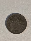 1948 Saudi Arabia 10 Halala Copper-nickel  Hejaz   Nejd Mosque Rev