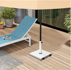 Base 43lbs Con Ruedas  Hormig  n Blanco Resistente Para Exterior