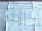 Rare 1965 B o Baltimore   Ohio Railroad Block   Station Record Of Trains 2 Sided