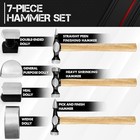 7 Pc Auto Body Fender Repair Tool Hammer   Dolly Set Auto Body Repair Tool Kit