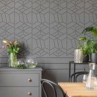 Reusable Plastic Wall Stencil    17    X 25    Or 23    X 37       Art Deco Lines