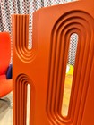 Panel Decor Modern Wall Space Age Style Panel Groovy  Mid-century Style Decor