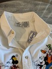 Vintage The Disney Store Embroidered Micky Minnie Donald Shirt M Cotton Nwt