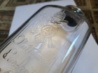 Antique National Casket Co Embalmer Fluid Embossed Glass Bottle Macabre Oddity