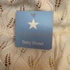New Elegant Baby White Shawl Leaf Pattern 100  Acrylic
