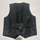Umo Lorenzo Men s Black Solid Tuxedo Formal Vest Size M Regular Fit