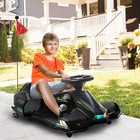12v Electric Drifting Go Kart With Slow Start Music Lights For Kids 6-12 Years