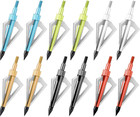 12pcs 3 Fixed Blade Archery Hunting Broadheads 100grain With Case Box Arrowheads