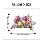 3d Tulip Flower Light Switch Wall Sticker Removable Vinyl Decals Room Home Decor