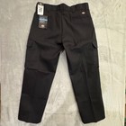 Dickies Men s 40x32 Relaxed Fit Cargo Pants Black Straight Leg Workwear Utility