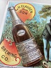 H  Clausen And Son Brewing Co  Champagne Lager Beer Vintage Trade Card Victorian