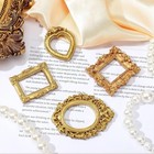 Tiny Gold Miniature Photo Frames 12 Pcs Vintage Small Display Frame Decor New