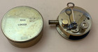 Rare Antique Ross London Brass Pocket box Sextant Original Patina  120   Scale