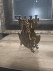 Vintage Brass Enameled Jerusalem Jewish Napkin Holder Made In Israel