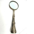 Vintage 1900 s Magnifying Glass Ornate Silver Large 12  Victorian Art Nouveau 
