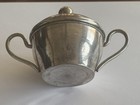 1850-1910 Sugar Bowl With A Sterling Silver Lid