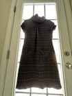 Vintage European Plaid Cotton Dress     Cottagecore Fall Boutique     Size 38 
