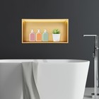 Stainless Steel Shower Niche 24 12   Storage Shower Golden With Led Light New
