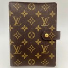 Louis Vuitton Monogram Agenda Mm Day Planner Cover R20105 Lv Auth Excellent B374